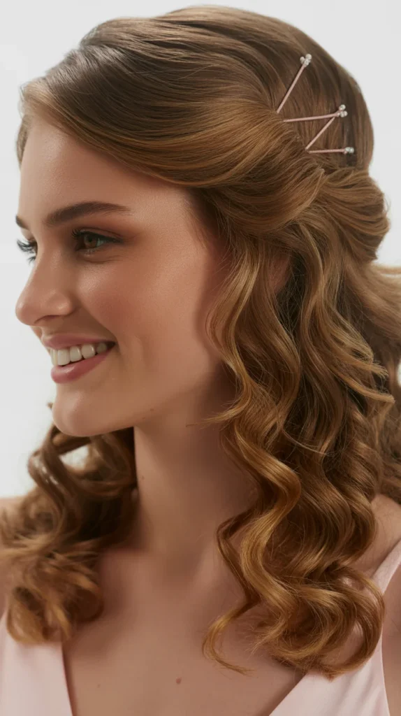 Classic Half-Up with Soft Curls