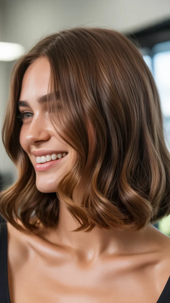 Long Bob (Lob) with Subtle Waves