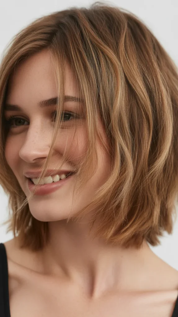 Textured Choppy Bob with Low Maintenance