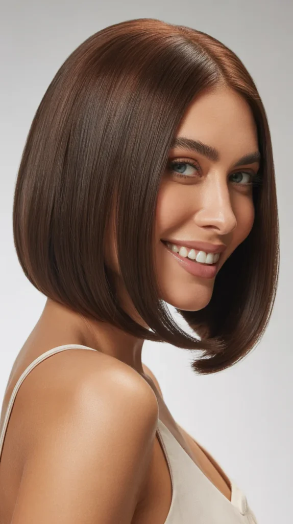 Blunt Bob with Thick, Straight Hair