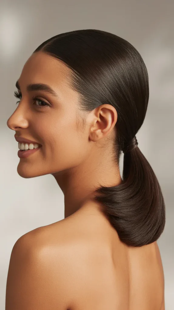 Sleek Low Ponytail