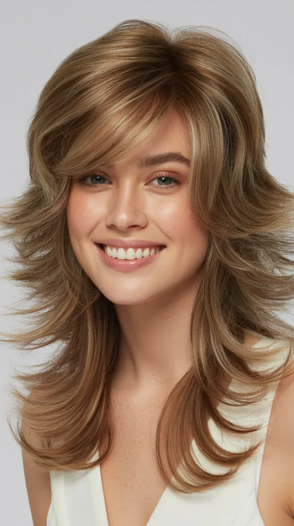  Long Shag Cut with Tousled Texture