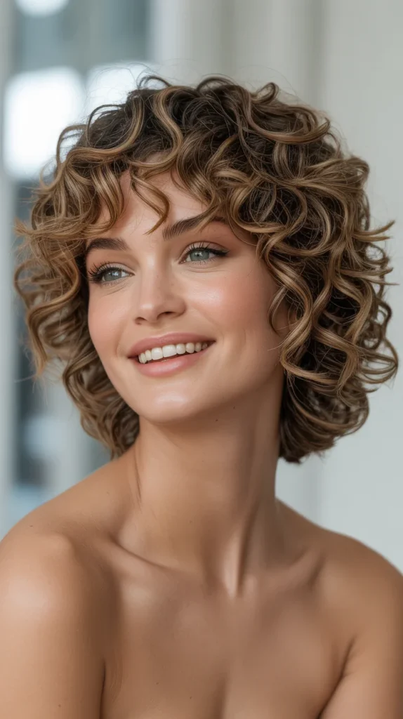  Textured Curly Bob