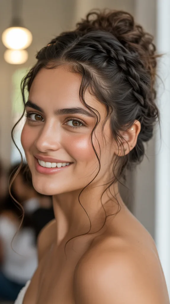 Messy Braided Updo