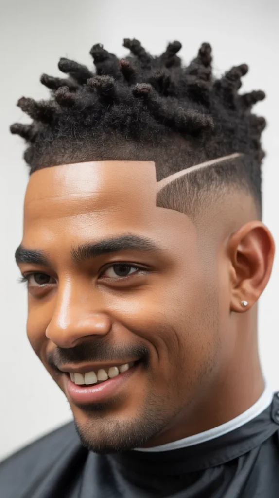 Textured Top with Mid Taper Fade