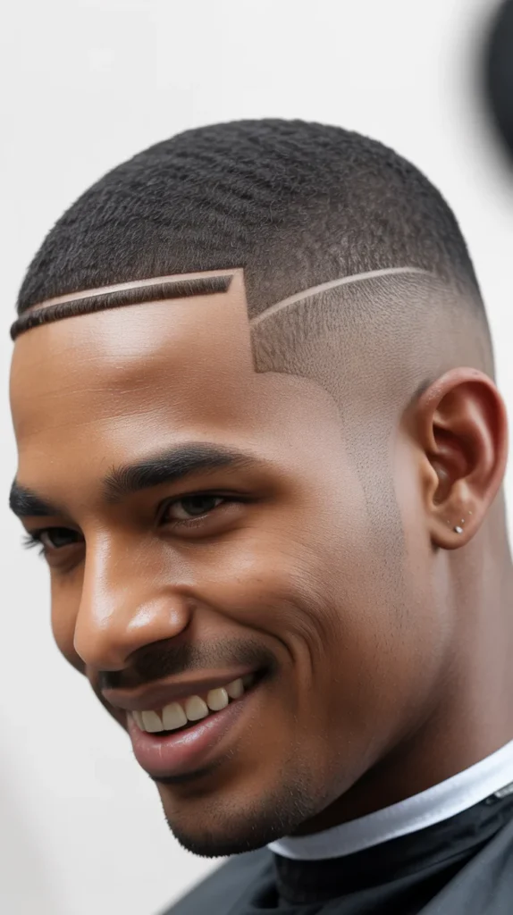 Mid Taper Fade with Crew Cut Top