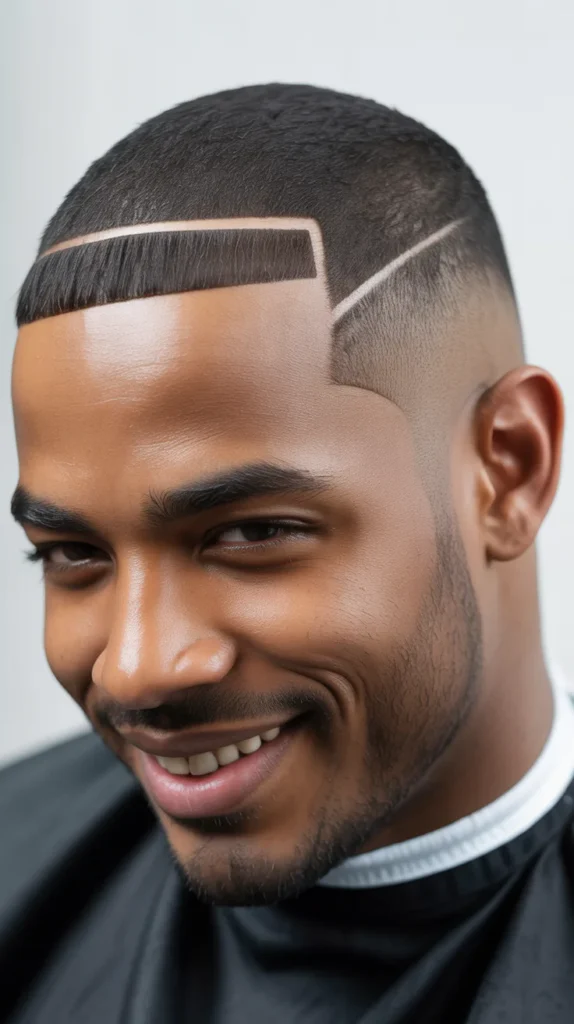 Clean Mid Taper Fade with Side Part