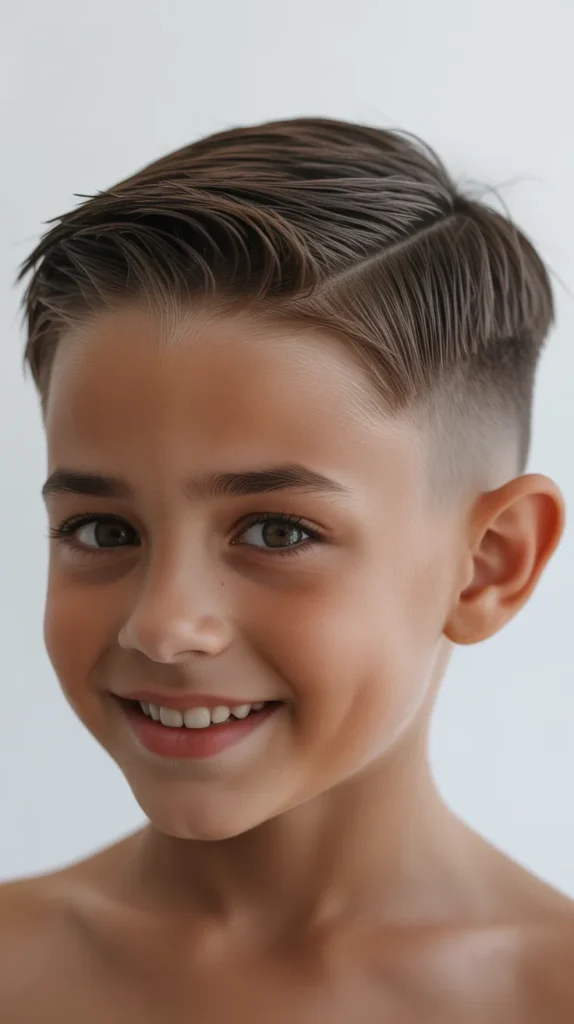 Side Swept Haircut for Boys