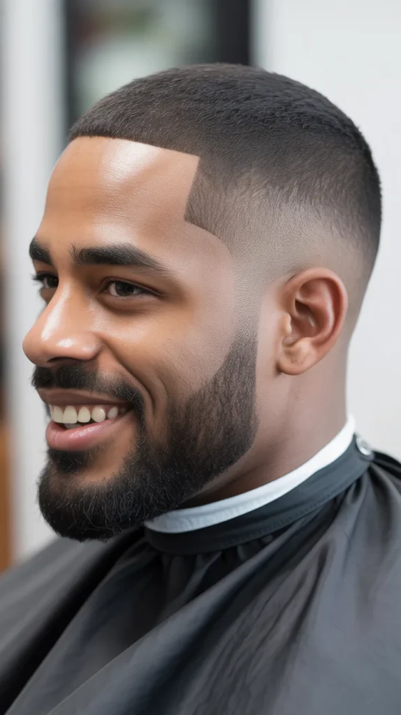 Mid Taper Fade with Beard