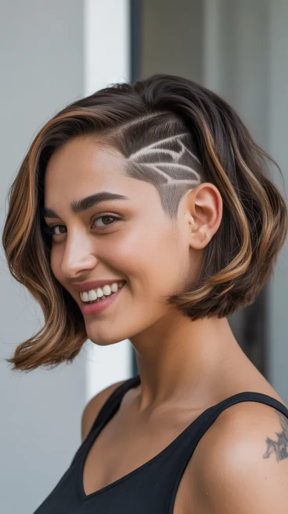  Edgy Undercut Bob