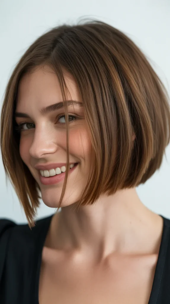 Blunt Choppy Bob for Fine Hair