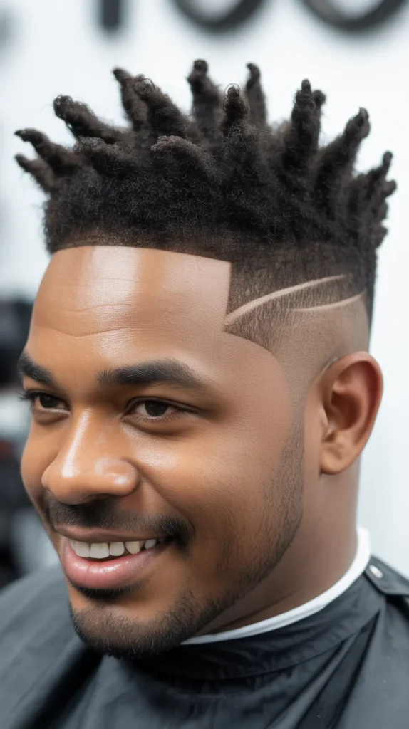 Mid Taper Fade with High Volume