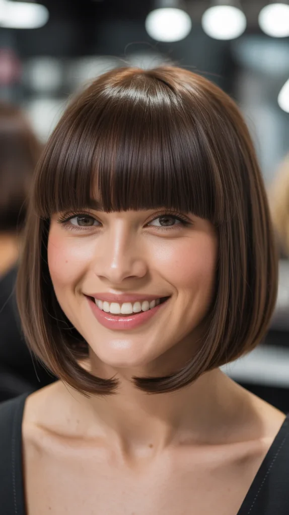Blunt Bob with Fringe