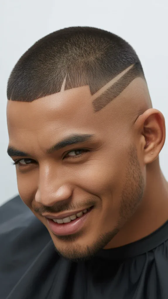 Buzz Cut with Sideburns