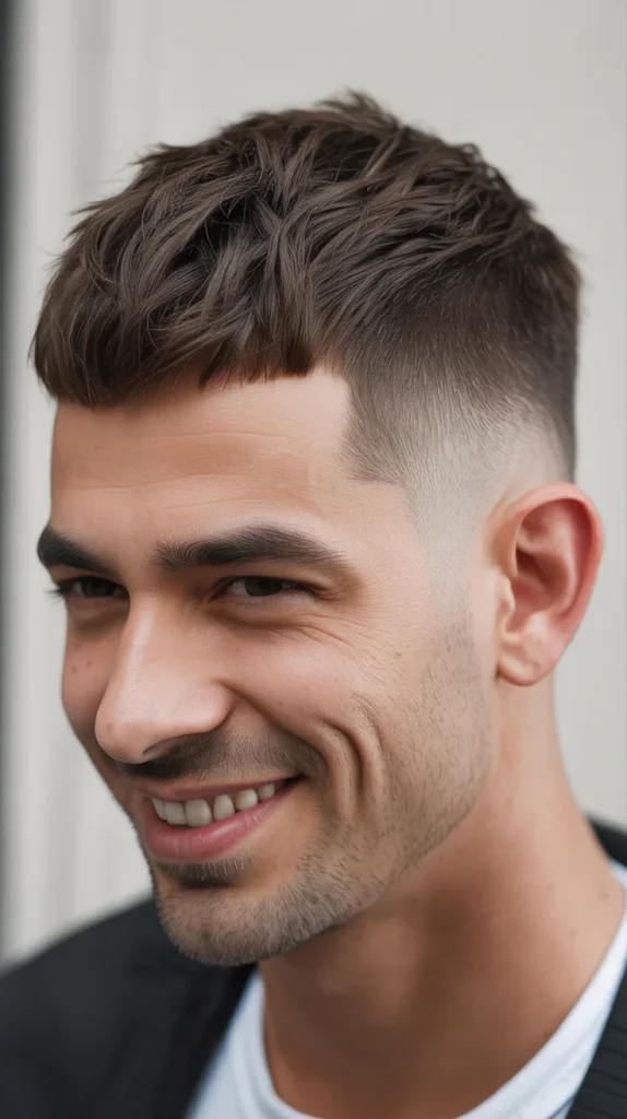 Textured Crop with a Taper Fade