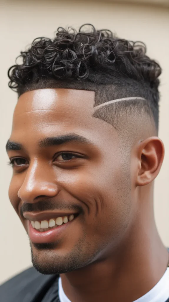 Mid Taper Fade with Soft Curls