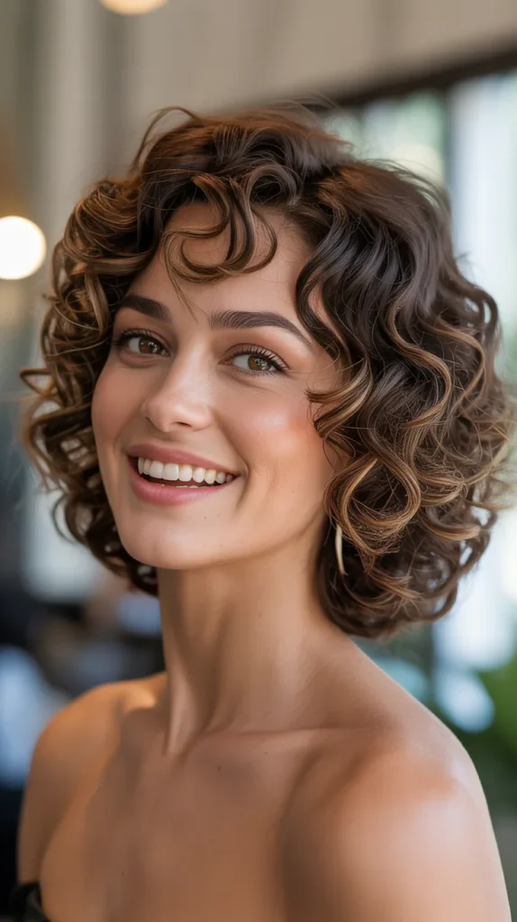 Classic Curly Bob Hairstyle