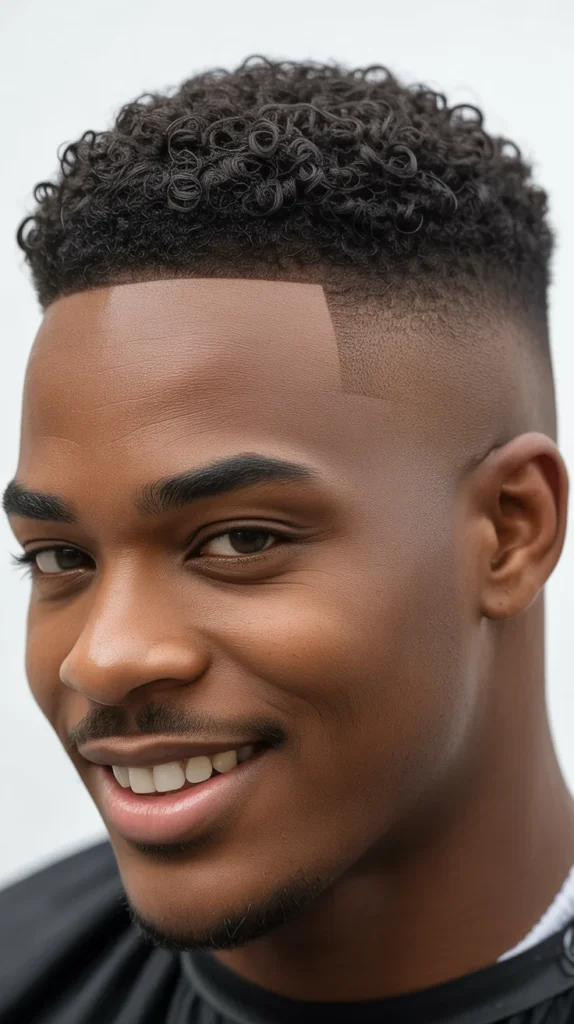 Mid Taper Fade with Short Curls