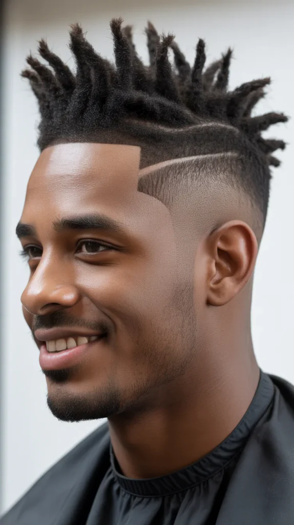 Mid Taper Fade with Faux Hawk