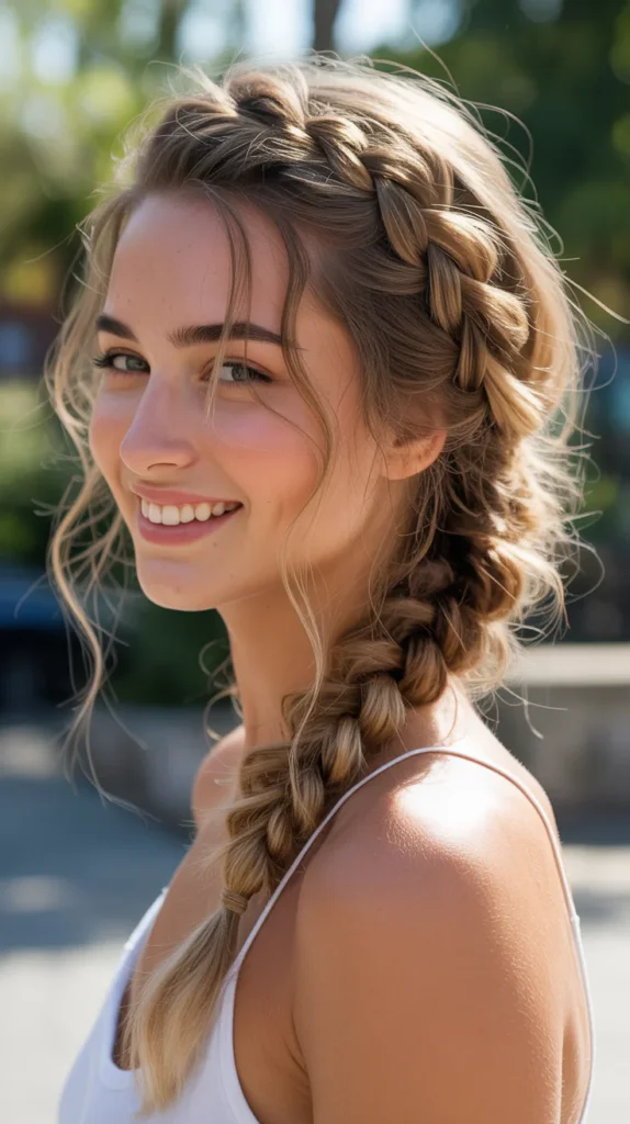  Messy Side Braid