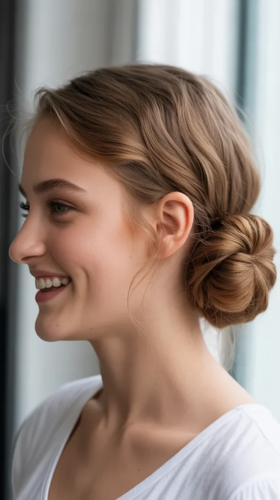 Twirled Side Bun