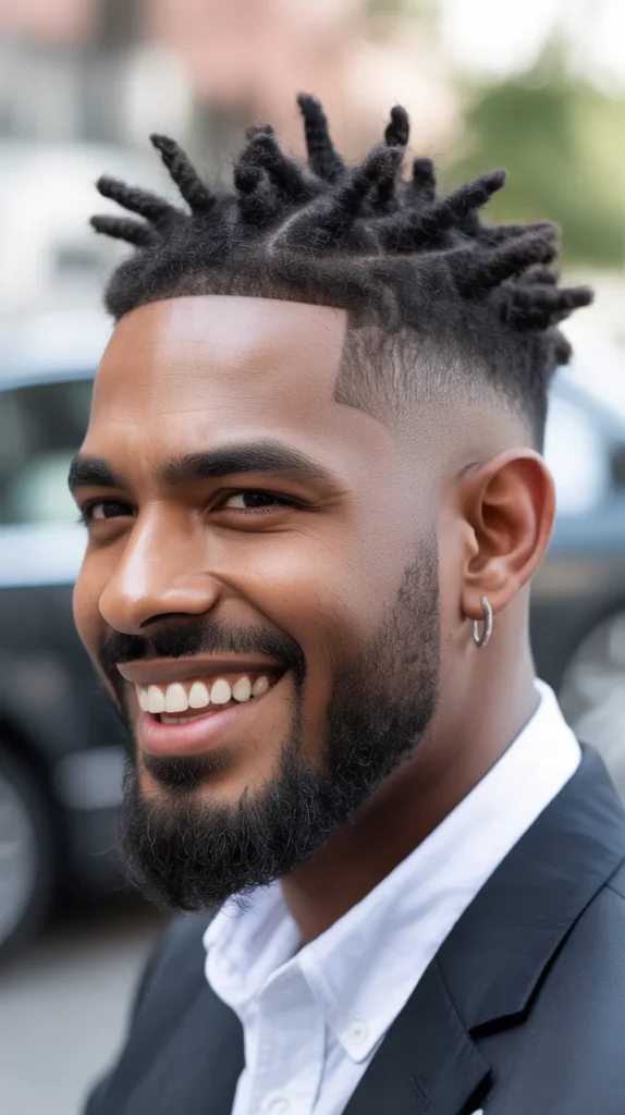 High Contrast Mid Taper Fade