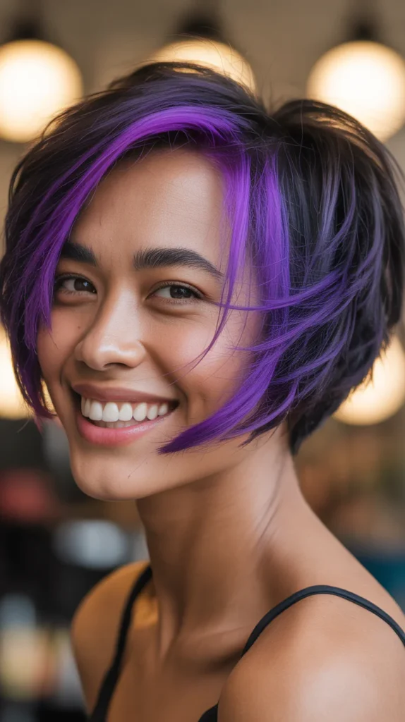  Bright Purple Streaks