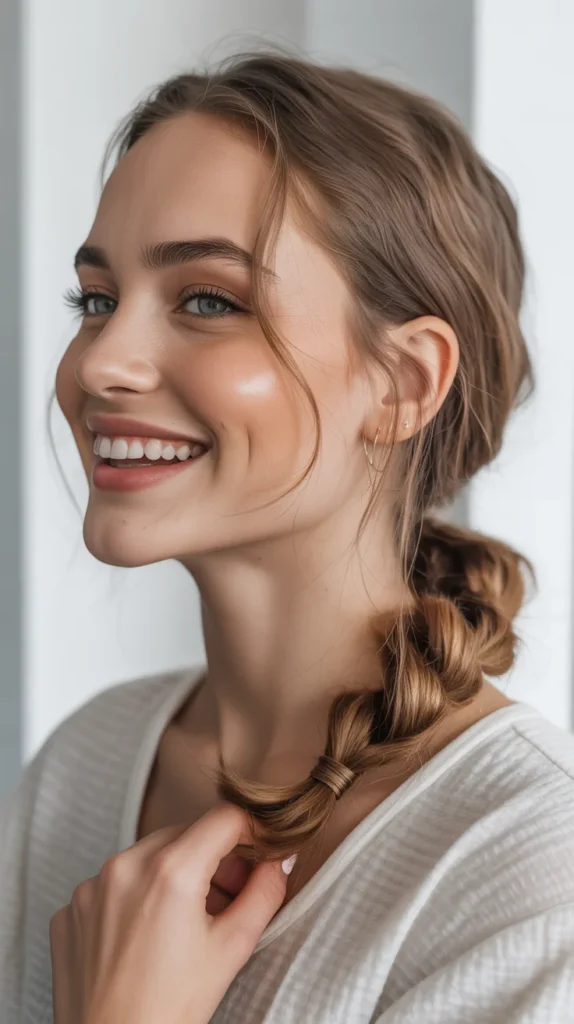 Low Twisted Ponytail