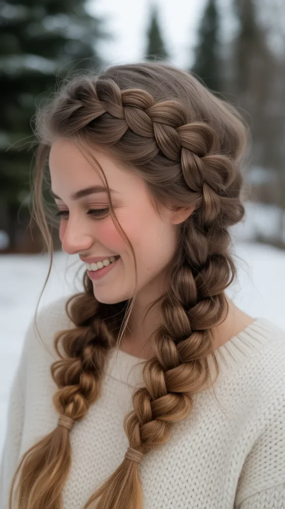 Infinity Winter Hair Braid