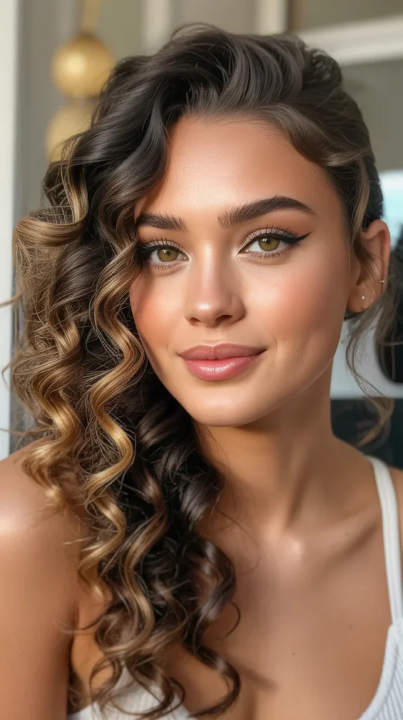  Side-Swept Curls