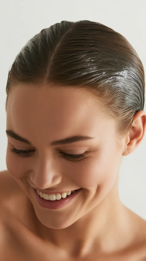  Slicked-Back Wet Look