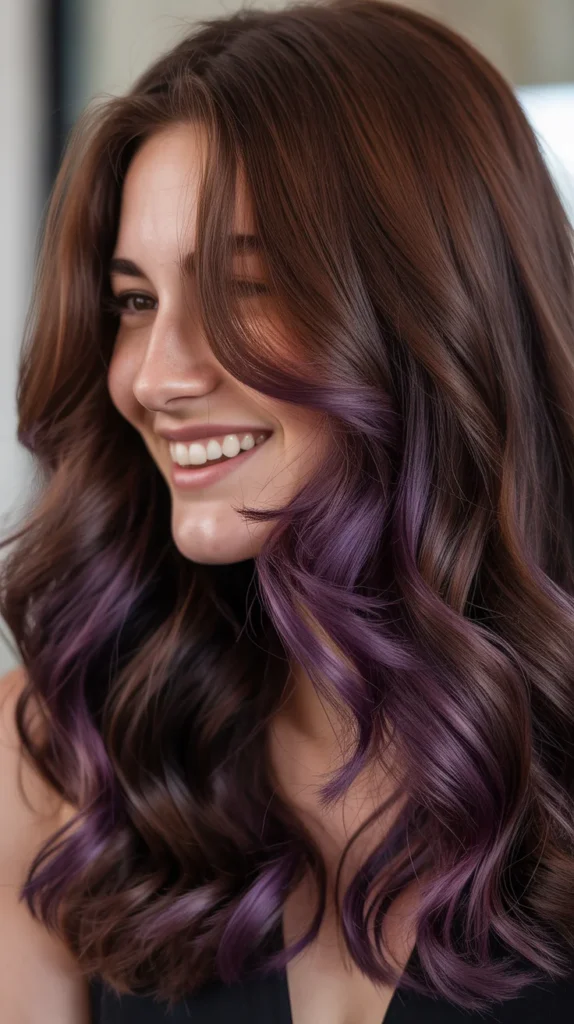  Dark Brown with Purple Undertones