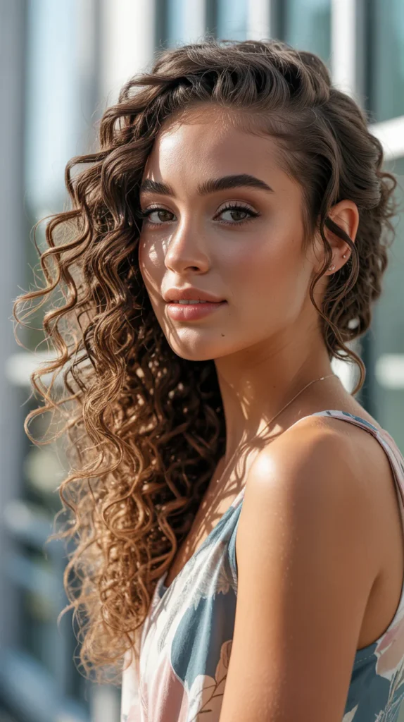 Side-Swept Curls