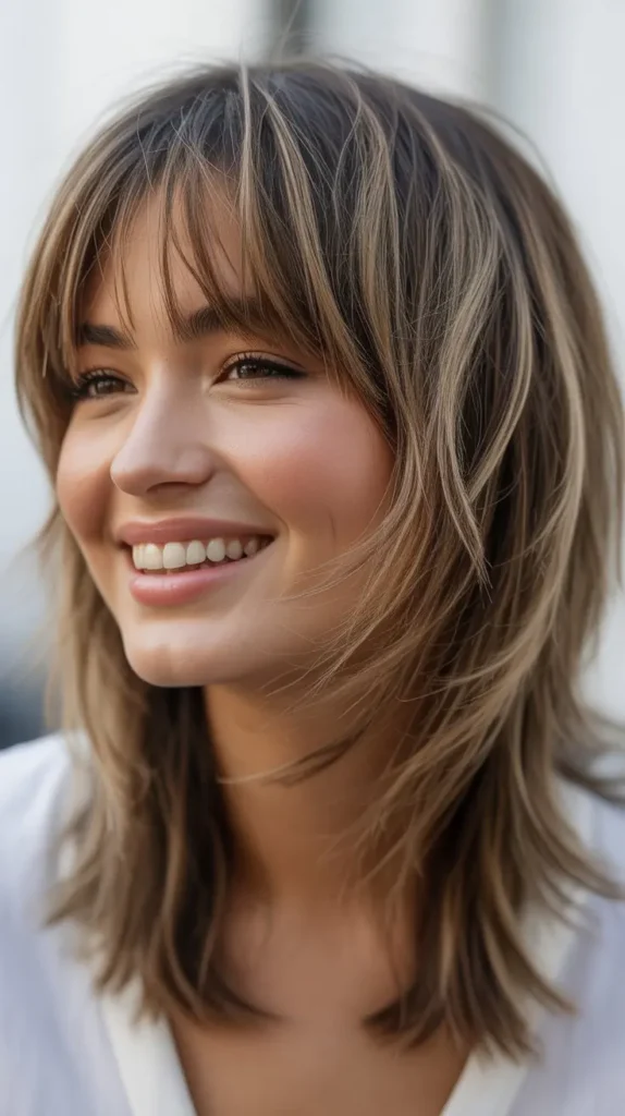 Choppy Layers with Bangs