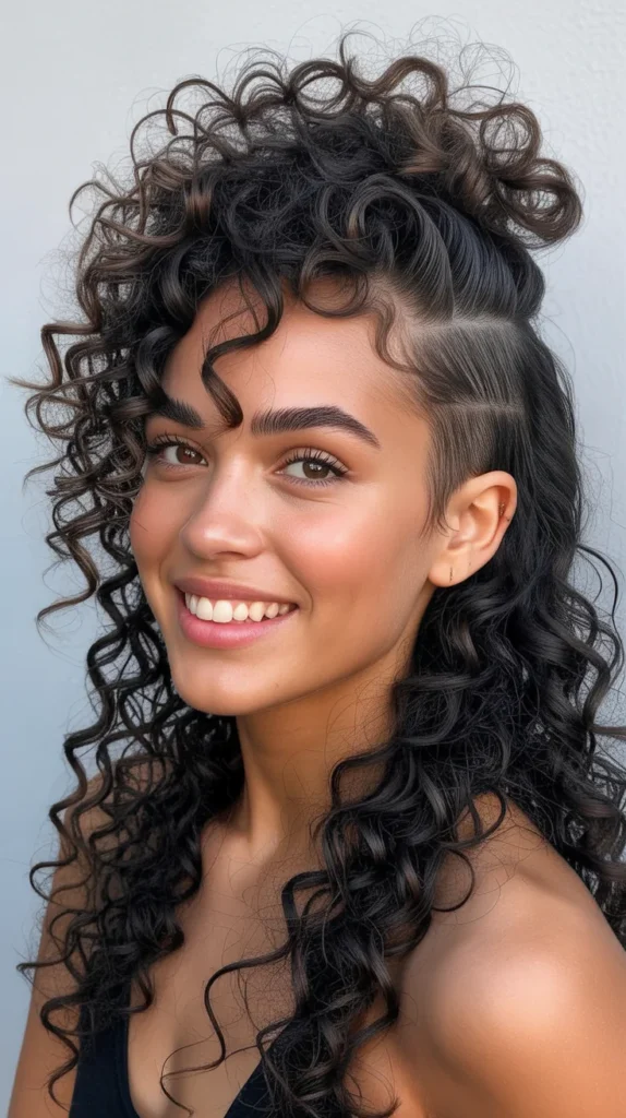 Curly Faux Hawk