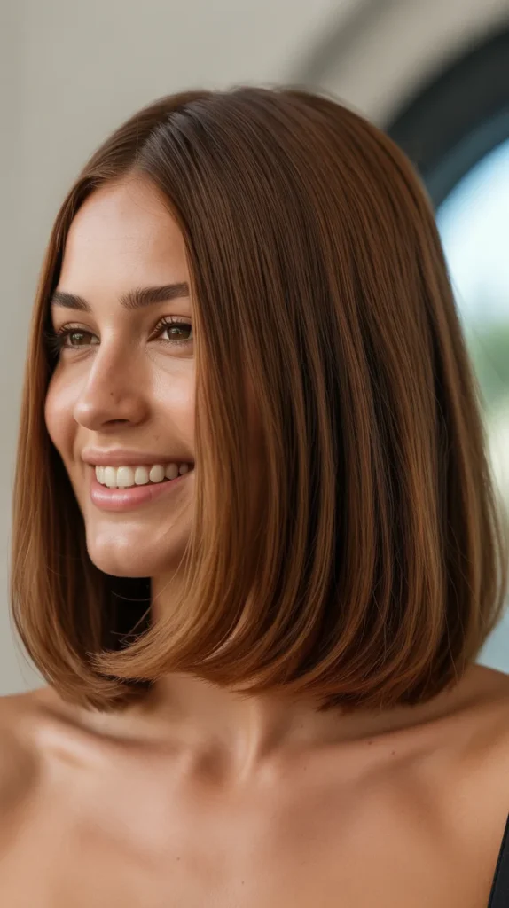 Shoulder-Length Blunt Cut