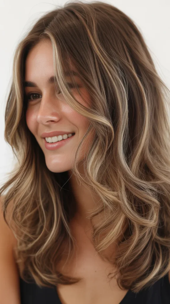 Wavy Long Shag with Balayage