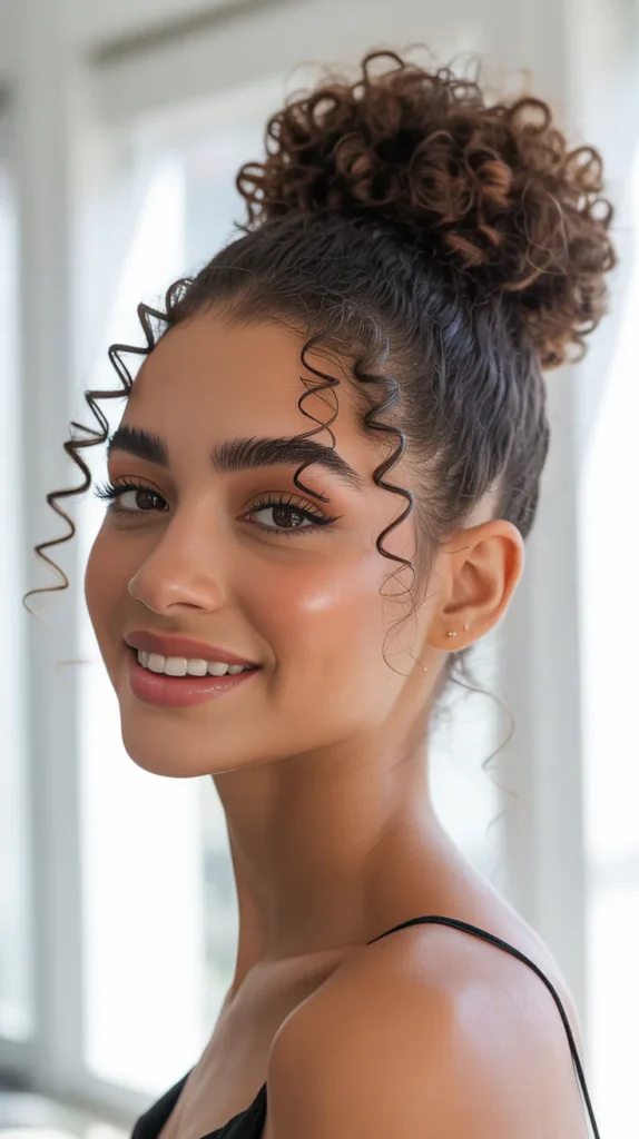 High Bun with Baby Hair