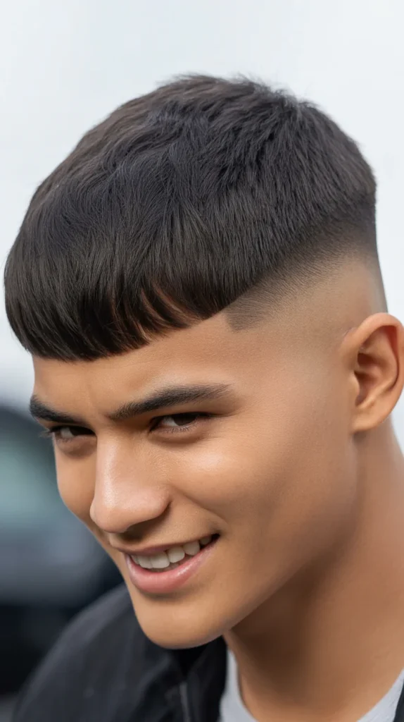 Classic Fringe with Skin Fade