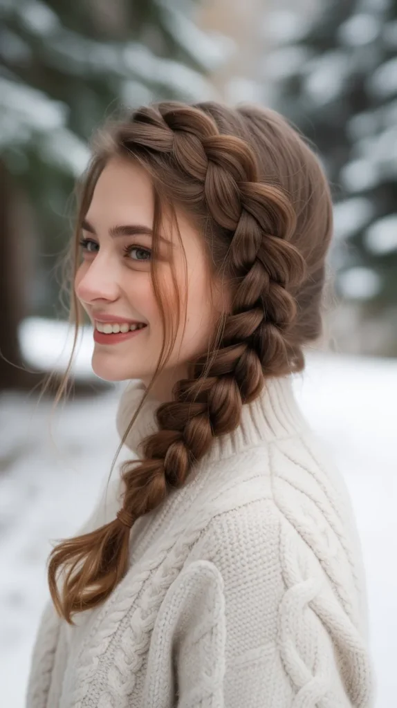 Four-Strand Winter Hair Braid