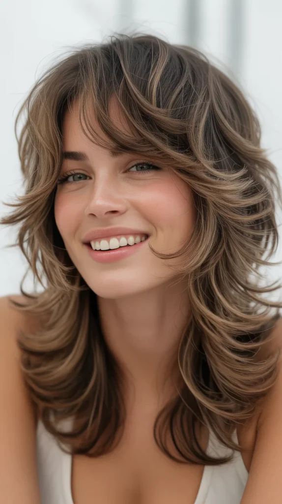  Long Shag with Face-Framing Layers