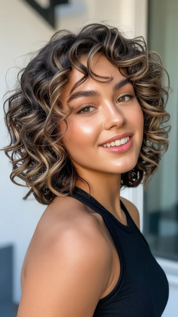 Curly Bob with Layers