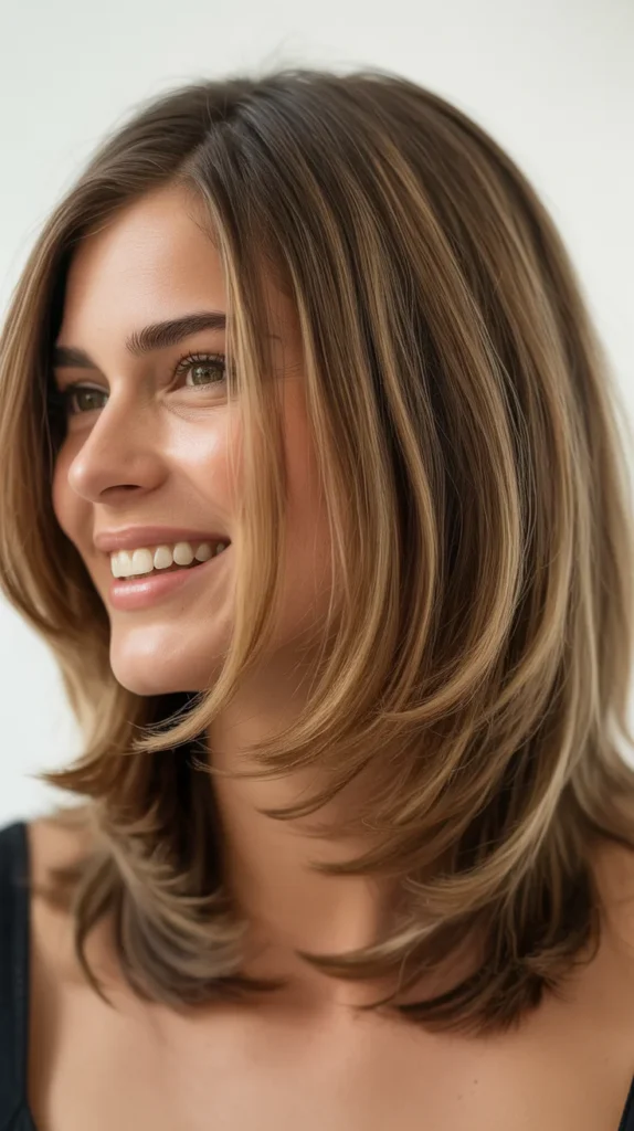 Shoulder-Length Layered Bob