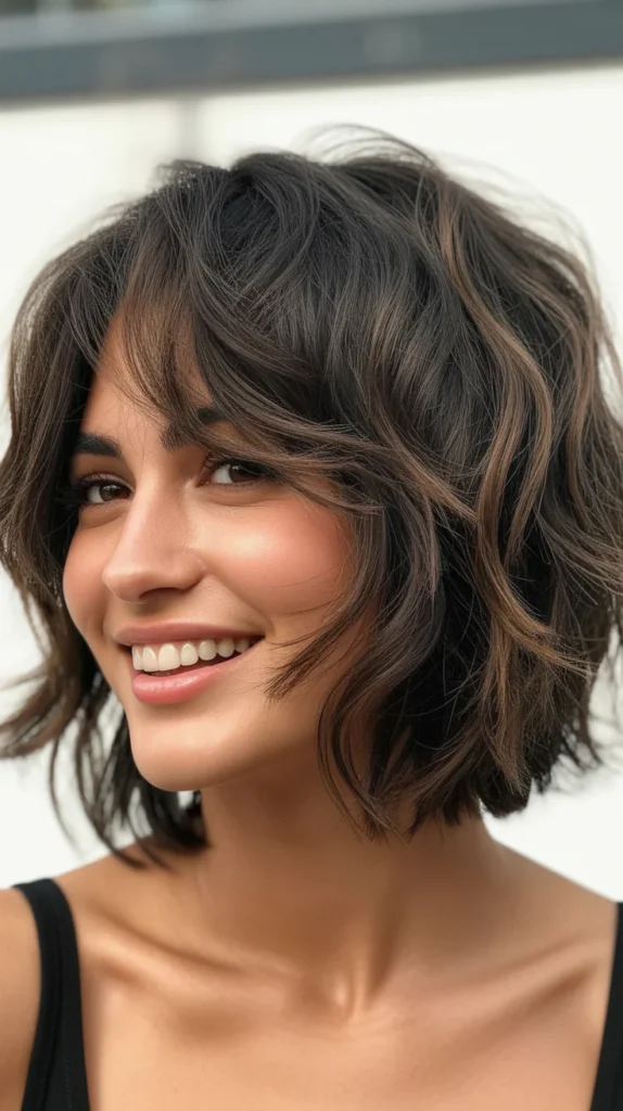 Tousled Choppy Bob