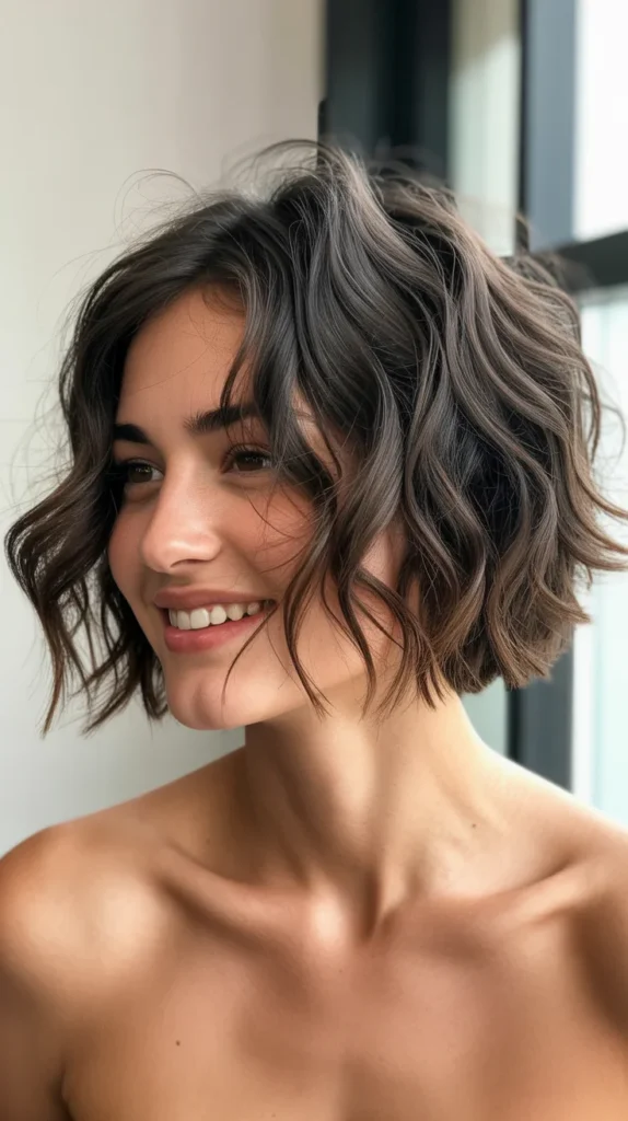 Wavy Choppy Bob