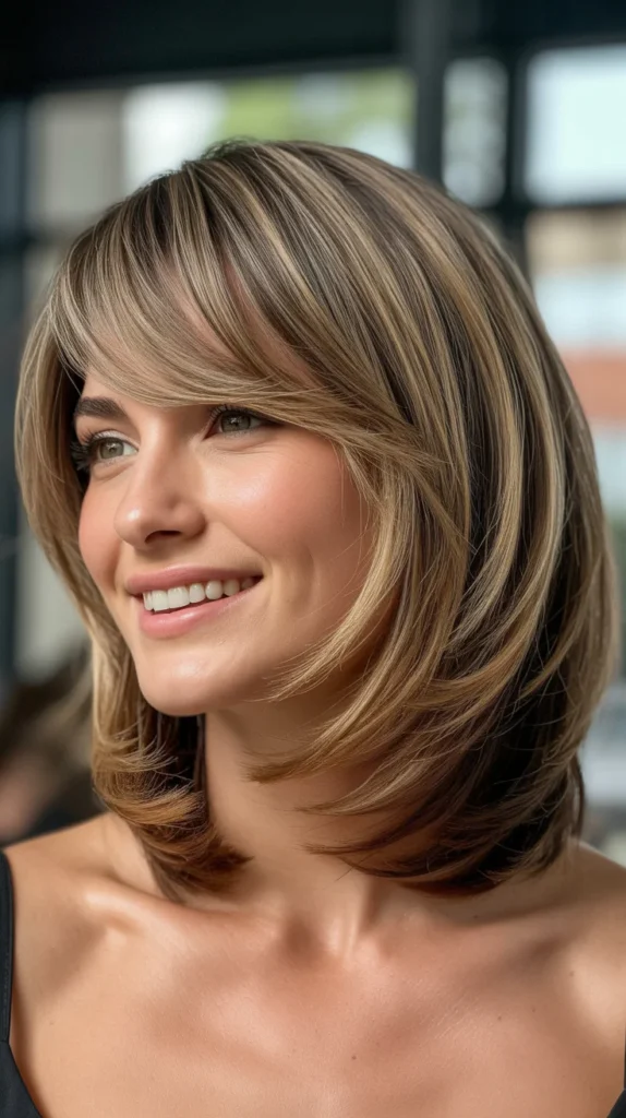 Layered Bob with Side Bangs