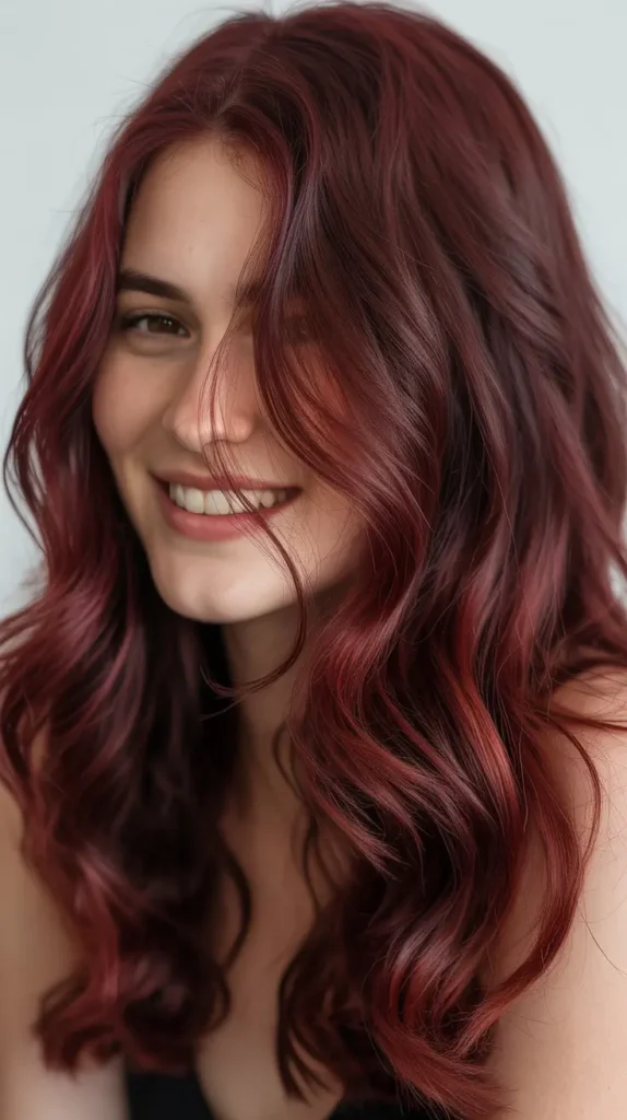 Cherry Burgundy Hair Color