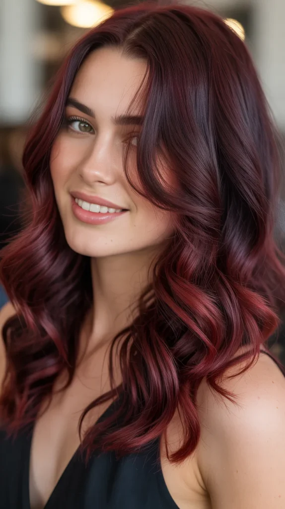 Burgundy Ombre Hair