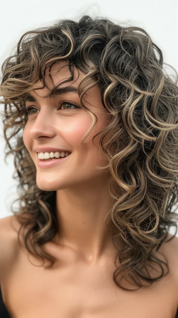 Curly Layers for Medium Hair