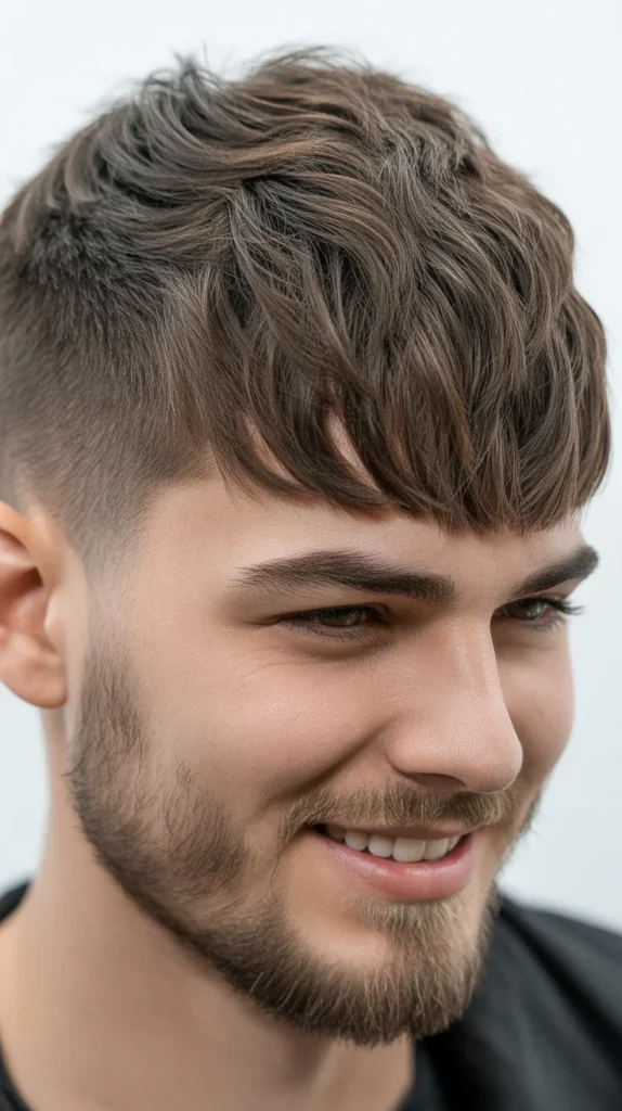 Layered Fringe with Beard